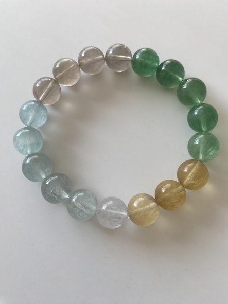 天使の癒し👼ミックスフローライトブレスレット👼