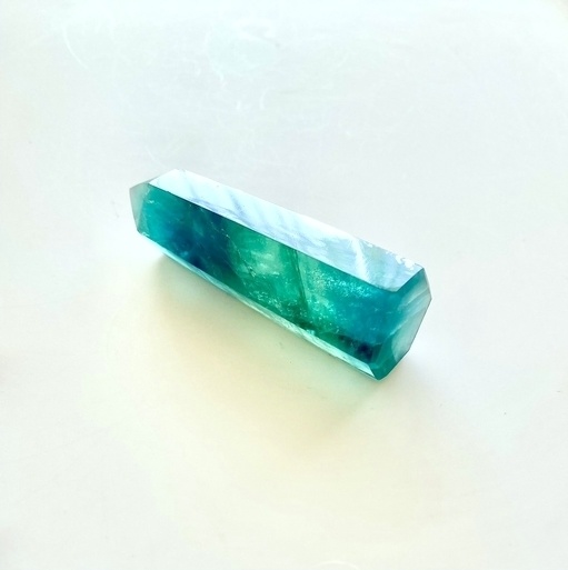 ブルーグリーンフローライトポイント🌊🍀置物