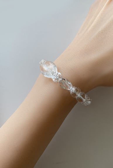 ✨浄化に特化!オーバルのオリジナルデザイン水晶ブレスレット✨