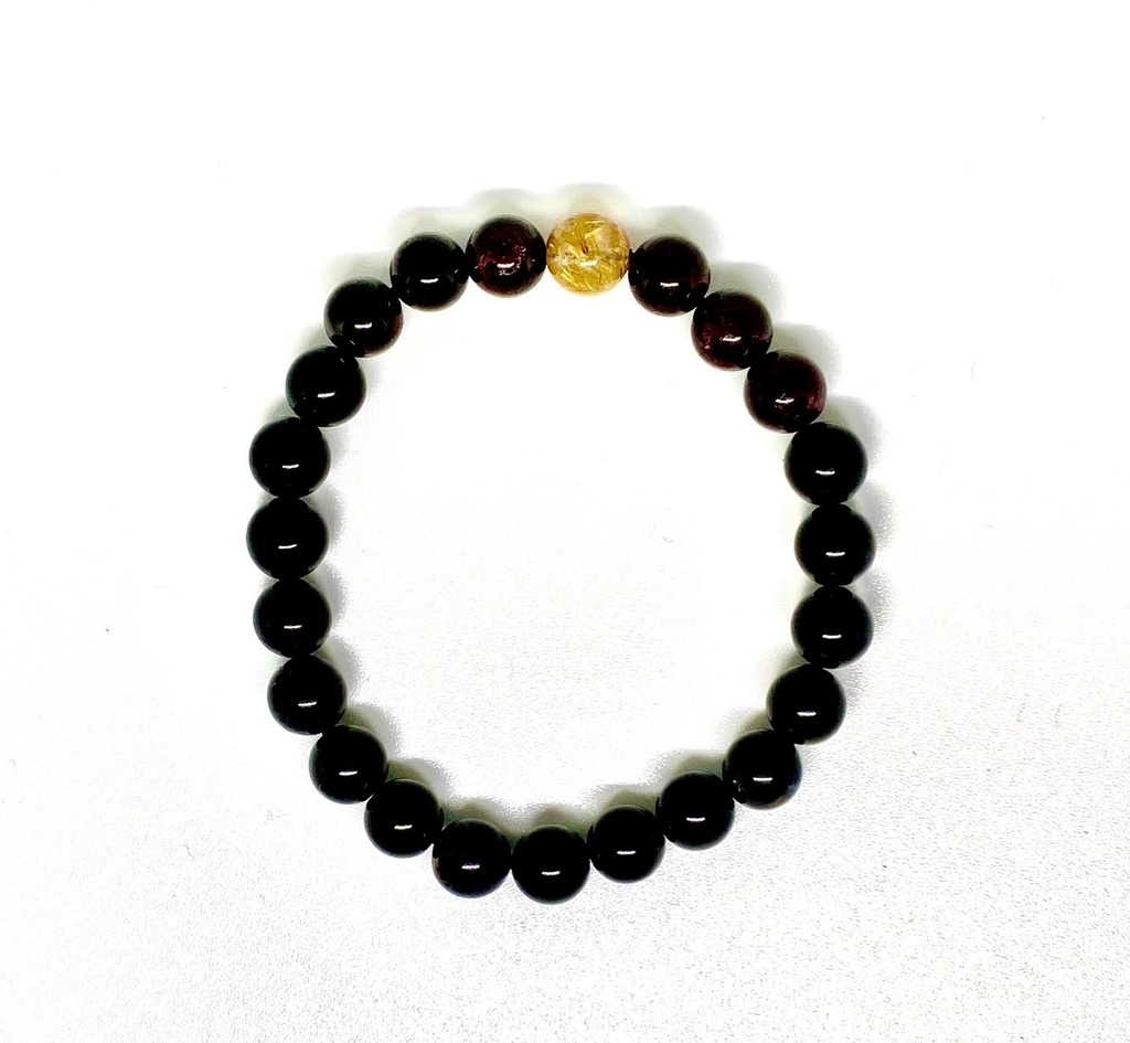 仕事運に特化✨ルチルいっぱいデザインブレスレット