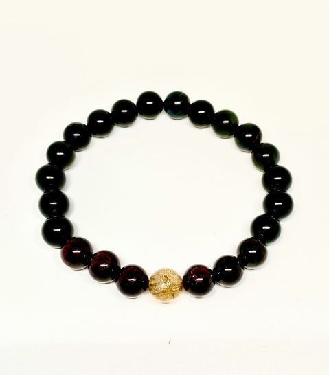 仕事運に特化✨ルチルいっぱいデザインブレスレット