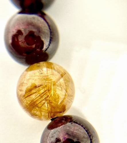 仕事運に特化✨ルチルいっぱいデザインブレスレット