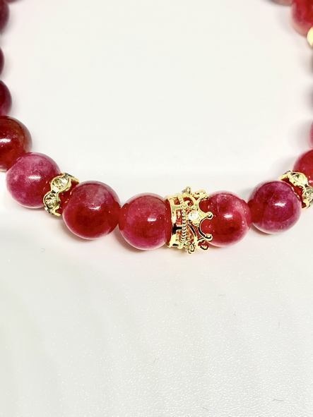 恋愛運・対人運UP❤ピンクトルマリン✨オリジナルデザインブレスレット