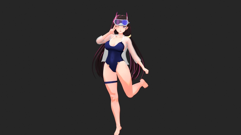 【MMDモデル】アズールレーン/ Azur Lane · Noshiro Swim