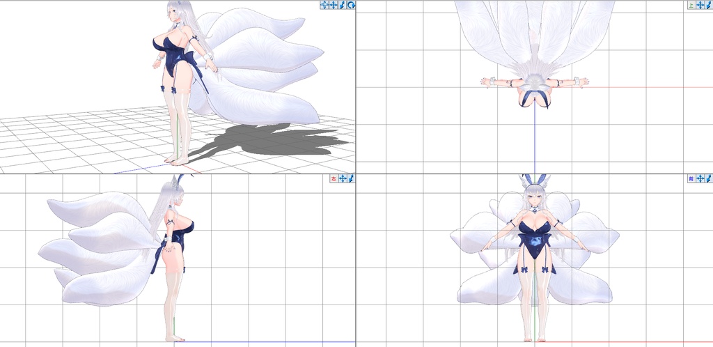 【MMDモデル】アズールレーン/ Azur Lane · Shinano BunnyGirl&Chibi