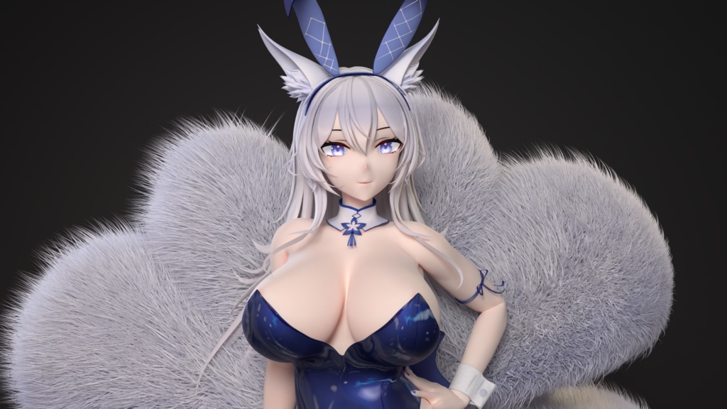 【MMDモデル】アズールレーン/ Azur Lane · Shinano BunnyGirl&Chibi