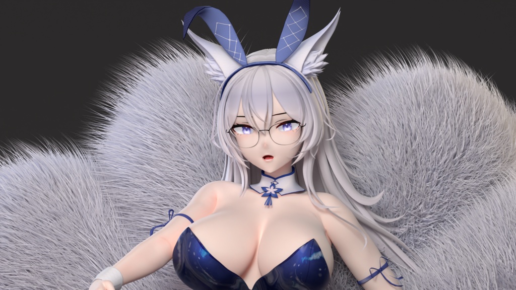 【MMDモデル】アズールレーン/ Azur Lane · Shinano BunnyGirl&Chibi