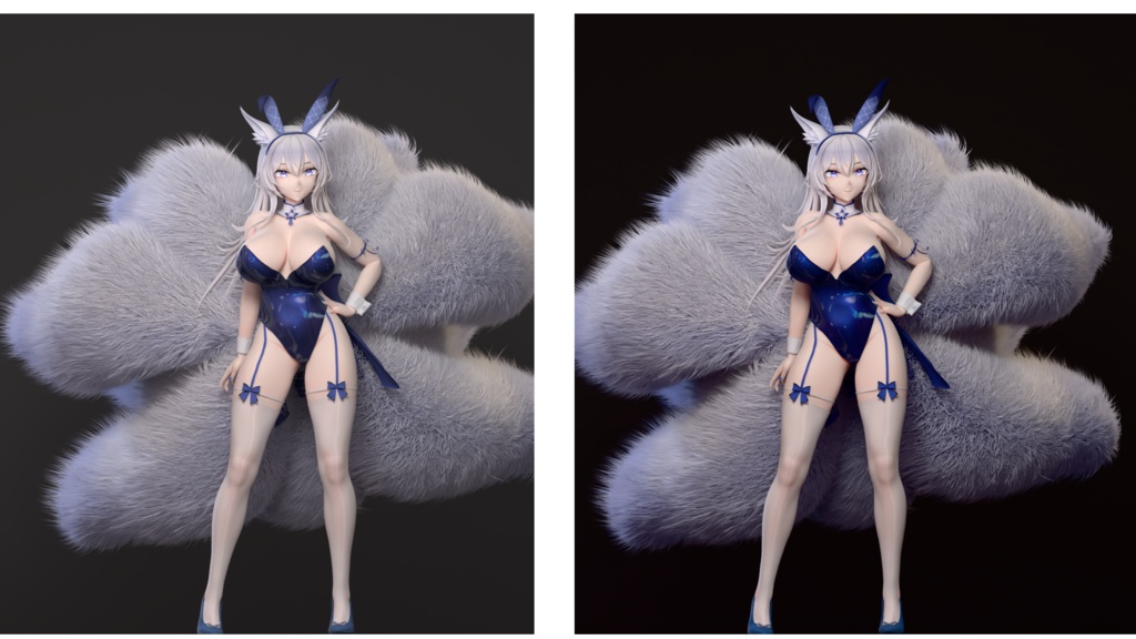 【MMDモデル】アズールレーン/ Azur Lane · Shinano BunnyGirl&Chibi