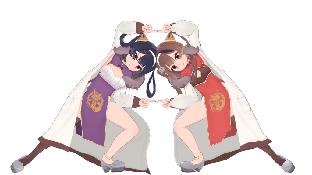 【MMDモデル】アズールレーン/ 寧海&平海 ROC NingHai&PingHai