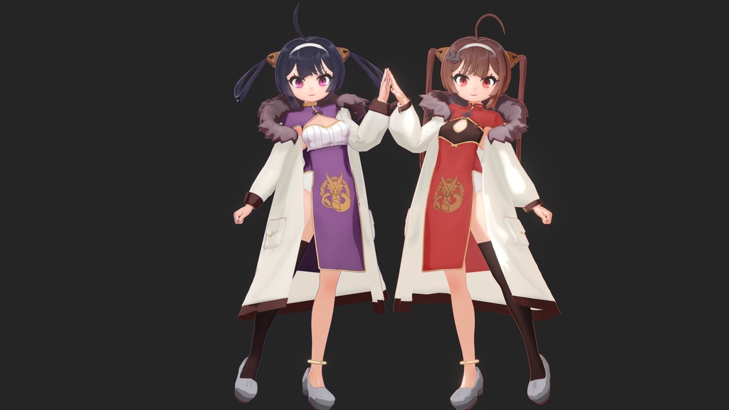 【MMDモデル】アズールレーン/ 寧海&平海 ROC NingHai&PingHai