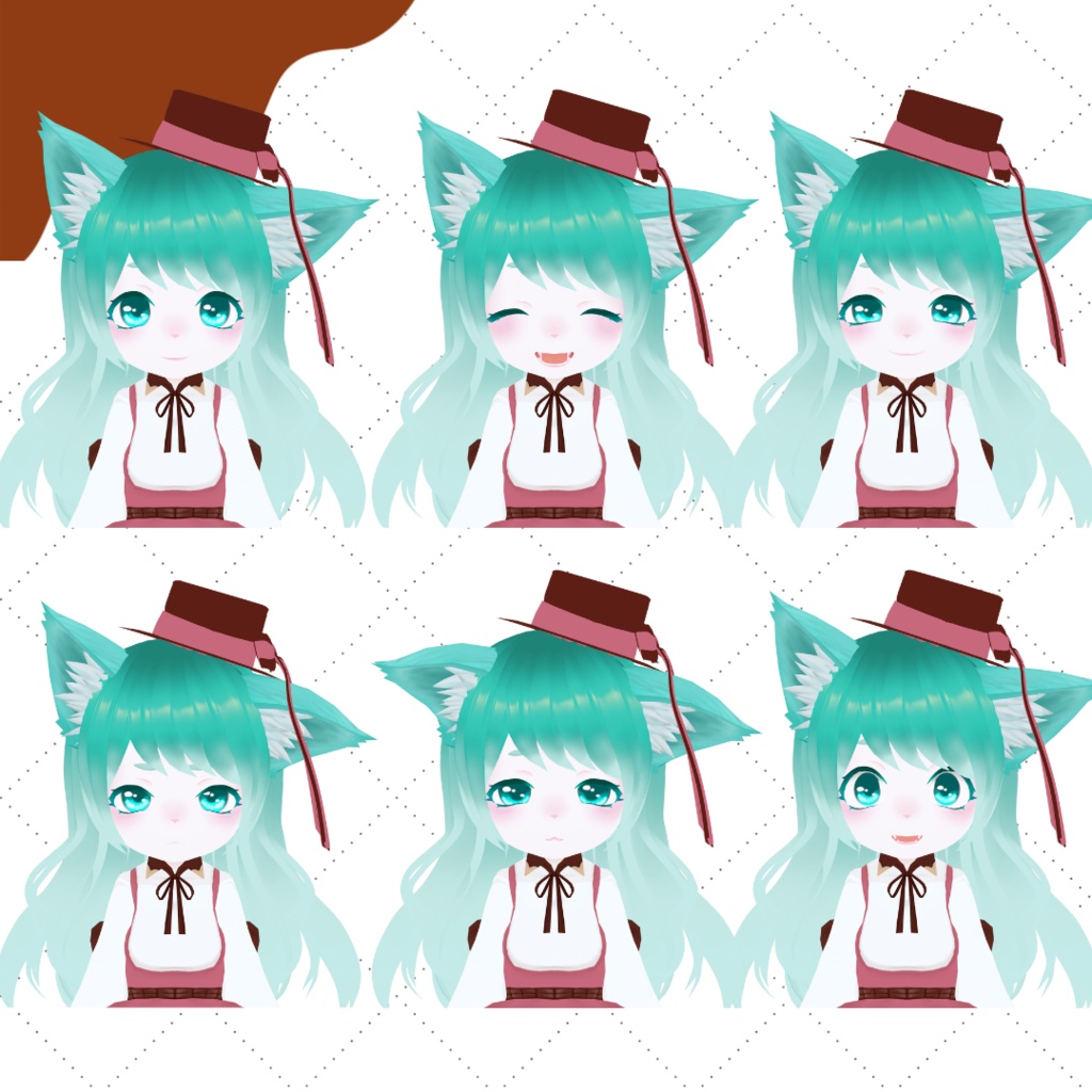 【無償オリジナル3Dモデル】ケモっ娘のスゥ【#MxU工房】