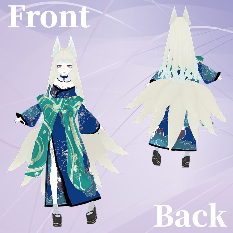 【サポート終了】オリジナル3Dモデル【妖狐姉妹-佪&径-】