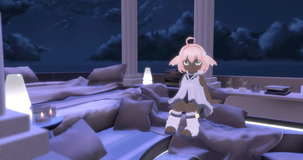 【VRChat想定】オリジナル3Dモデル『ナリア』#MxU工房