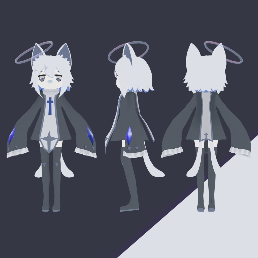 オリジナル3Dモデル【猫又ゆう】v1.4.1