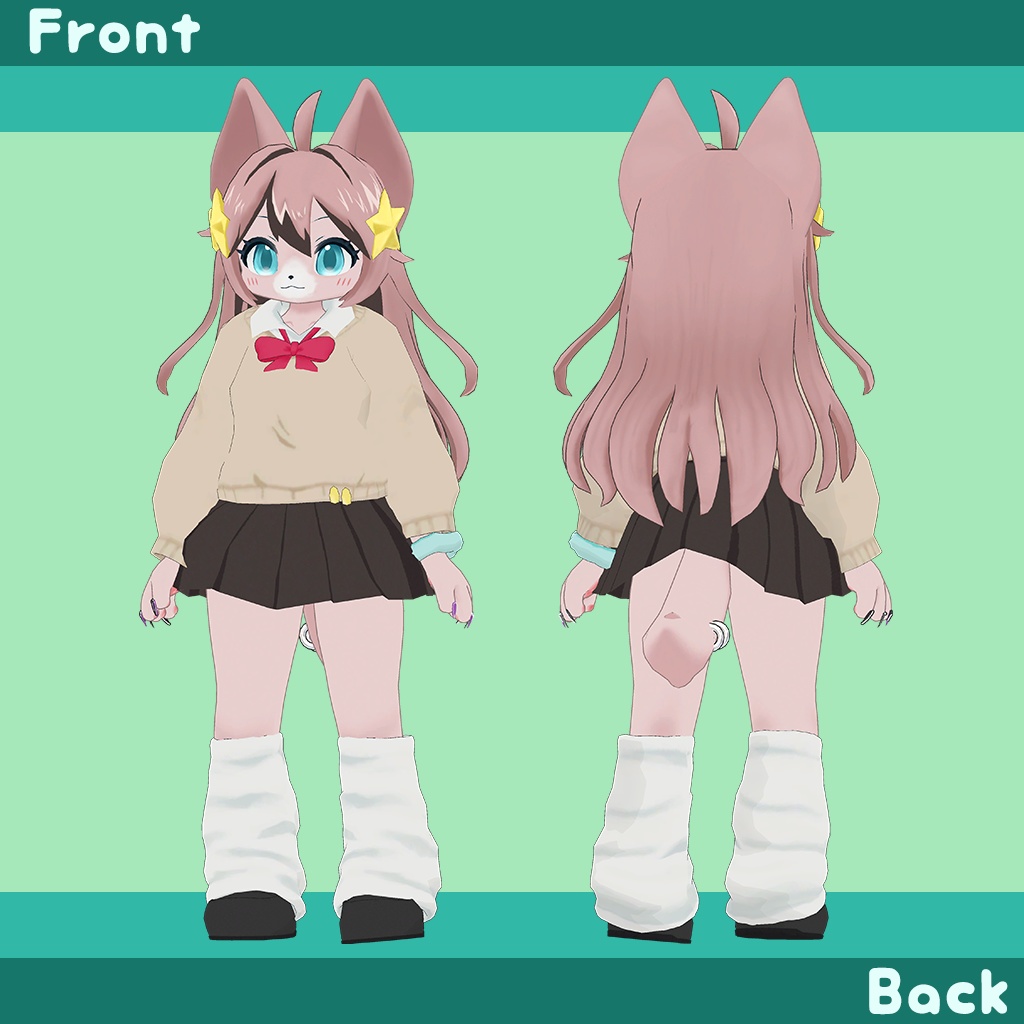 オリジナル3Dモデル【きらり-Kirari-】v2.5 #MxU工房 #きらり3D