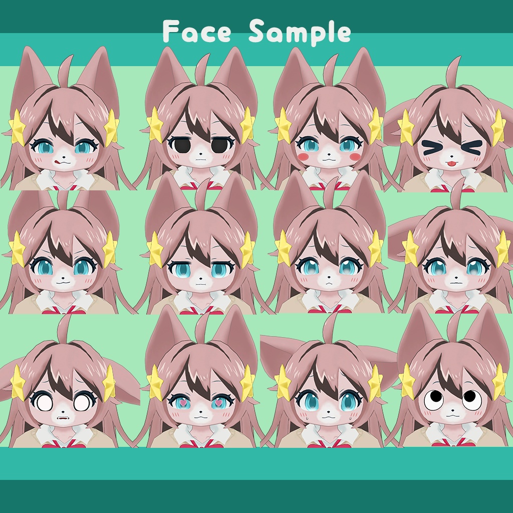 オリジナル3Dモデル【きらり-Kirari-】v2.5 #MxU工房 #きらり3D