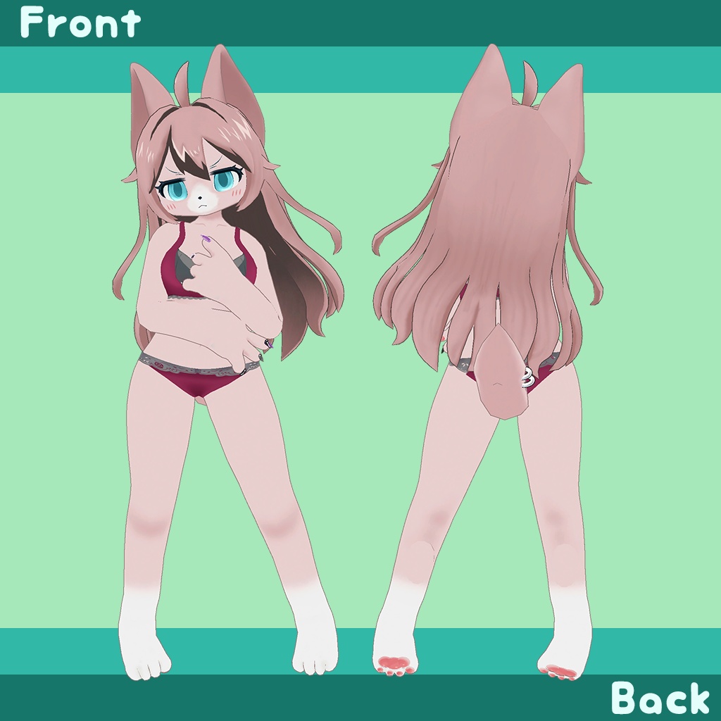 オリジナル3Dモデル【きらり-Kirari-】v2.5 #MxU工房 #きらり3D