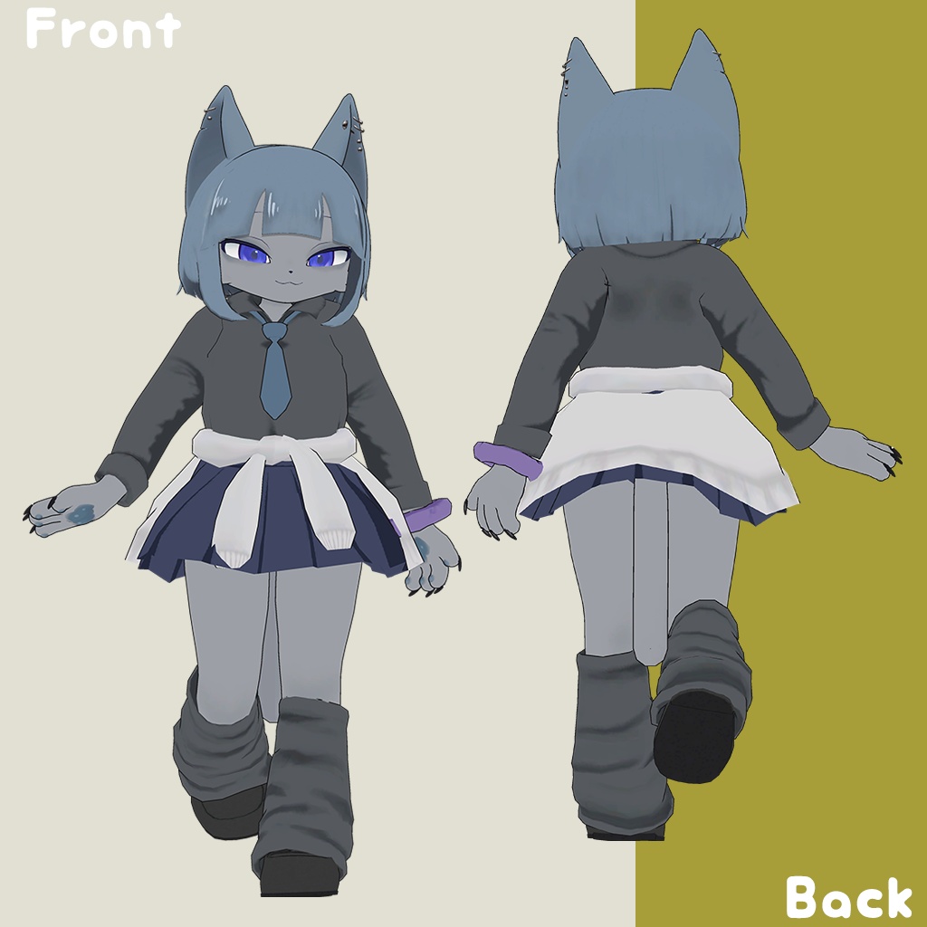 オリジナル3Dモデル【つきよ-Tukiyo-】v2.6 #MxU工房 #つきよ3D