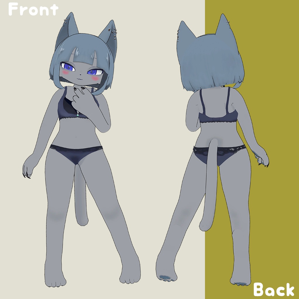 オリジナル3Dモデル【つきよ-Tukiyo-】v2.6 #MxU工房 #つきよ3D