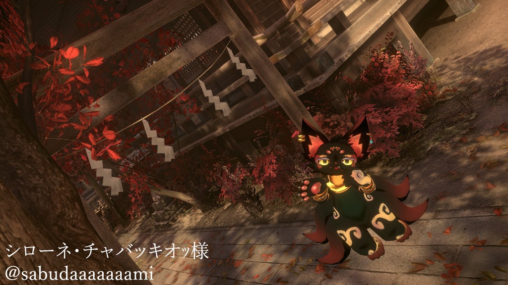 オリジナル3Dモデル 九尾の妖狐【SaSa】&【MeMe】v2.1