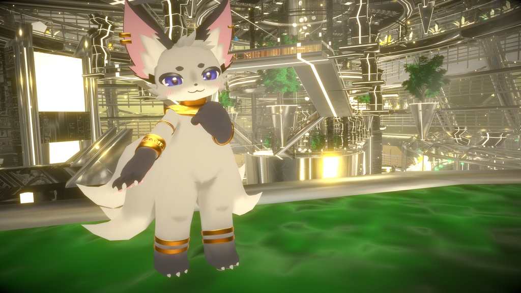 オリジナル3Dモデル 九尾の妖狐【SaSa】&【MeMe】v2.1