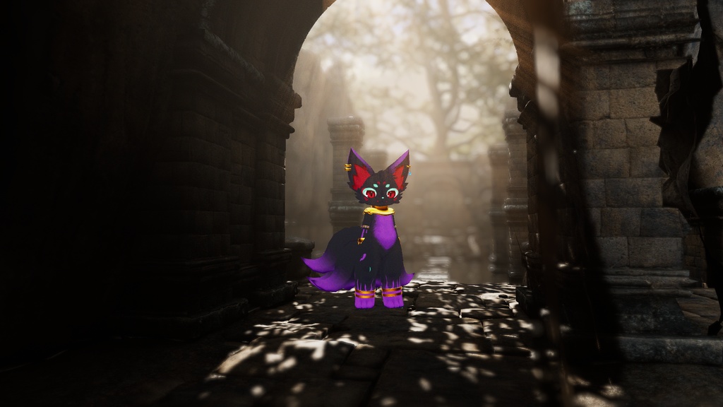 オリジナル3Dモデル 九尾の妖狐【SaSa】&【MeMe】v2.1