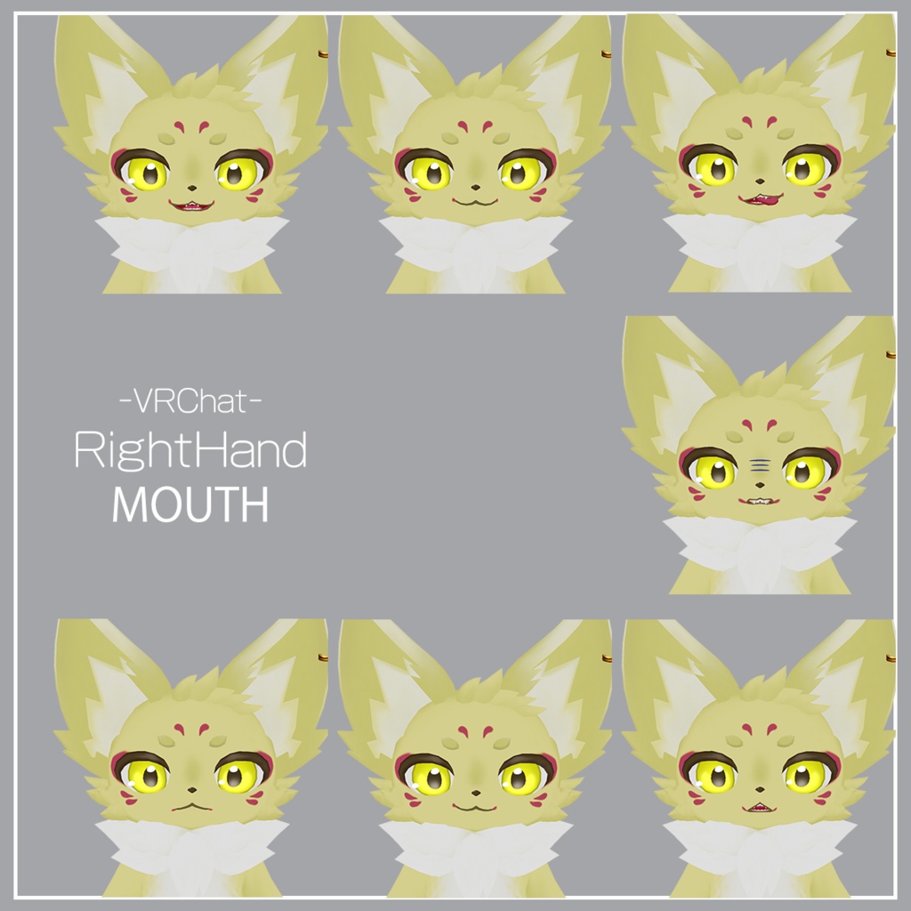 オリジナル3Dモデル 九尾の妖狐【SaSa】&【MeMe】v2.1