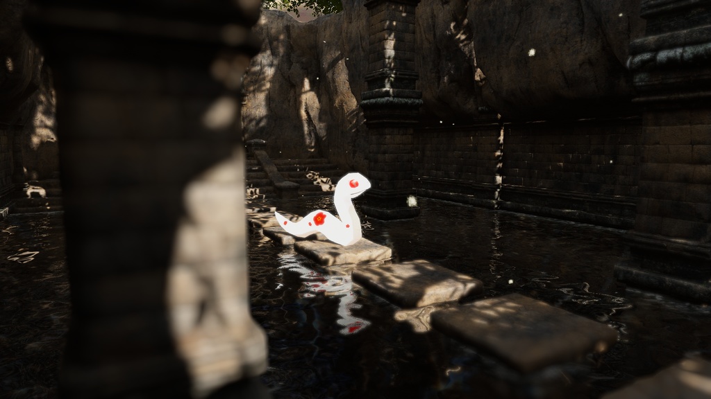 オリジナル3Dモデル【白蛇さま】