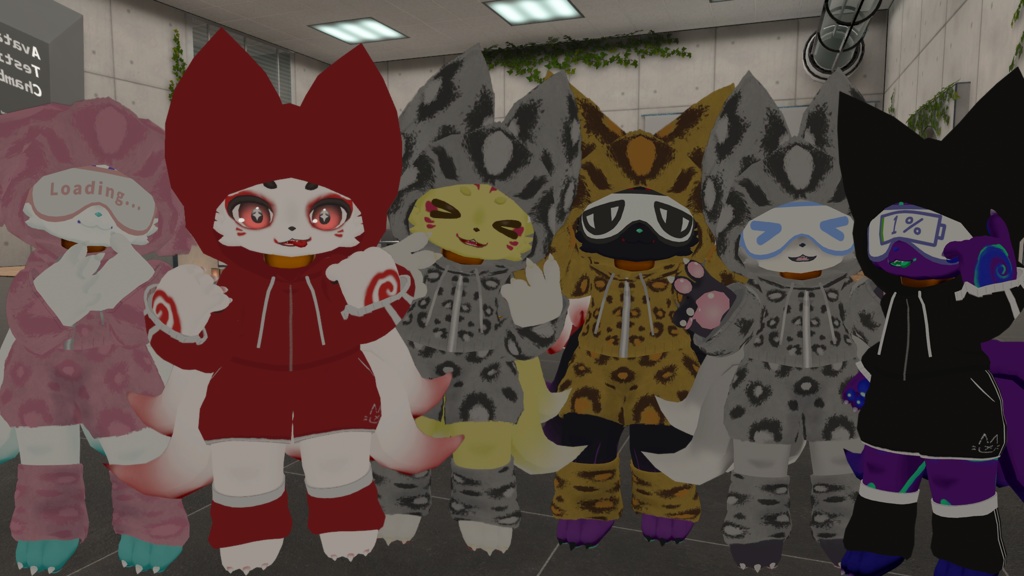 【13アバター対応】もこもこウェア+アイマスク【MA対応】