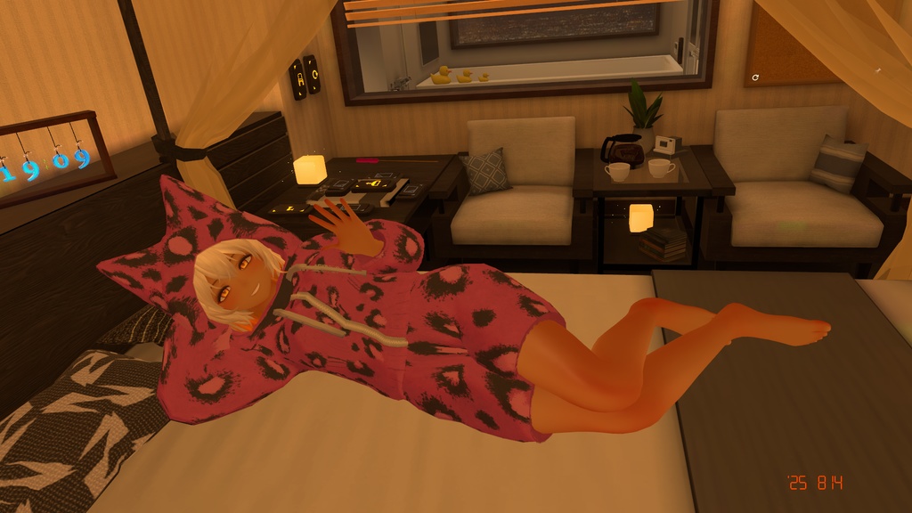 【13アバター対応】もこもこウェア+アイマスク【MA対応】