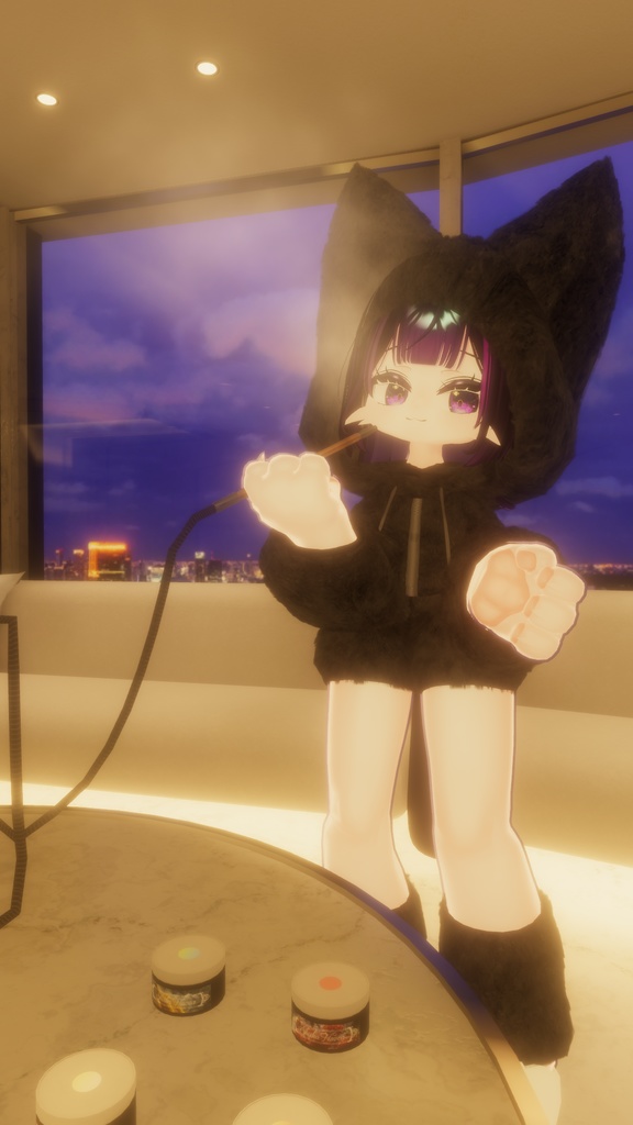 【13アバター対応】もこもこウェア+アイマスク【MA対応】