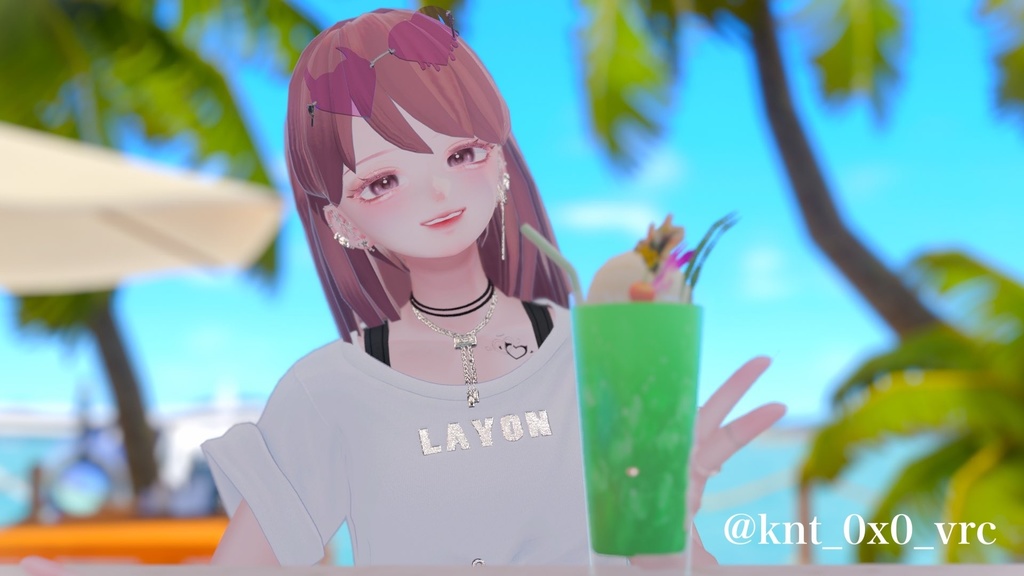 【複数アバター対応】MiuLongHair【VRChat想定】