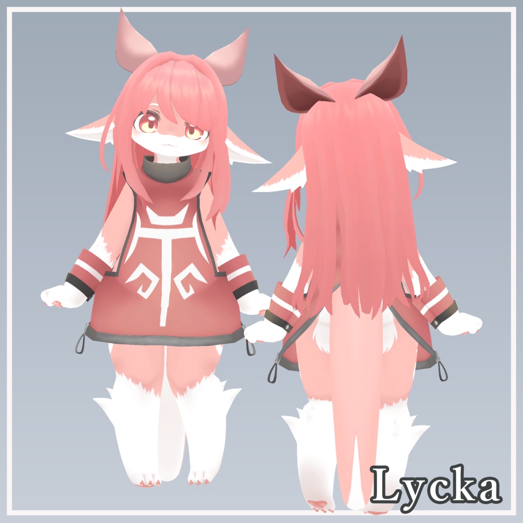 【複数アバター対応】MiuLongHair【VRChat想定】