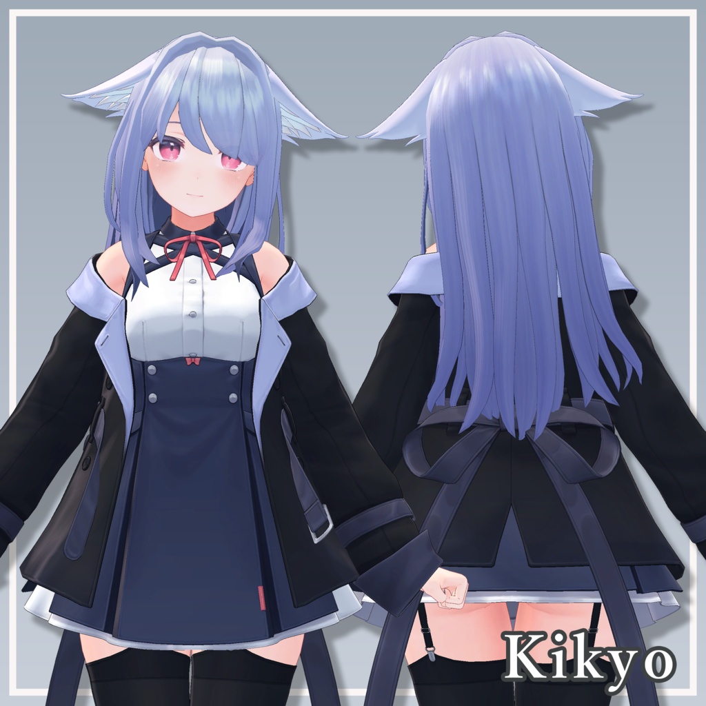 【複数アバター対応】MiuLongHair【VRChat想定】