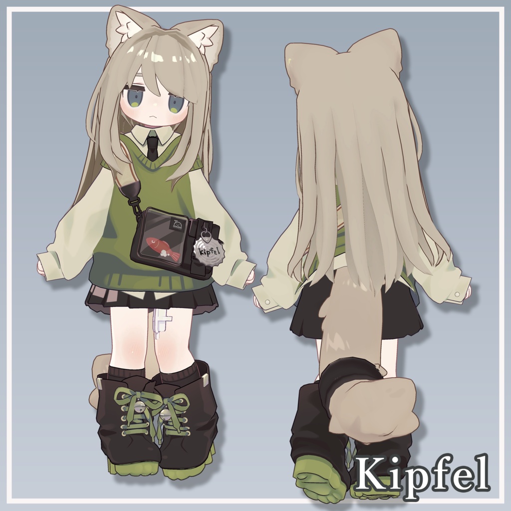 【複数アバター対応】MiuLongHair【VRChat想定】