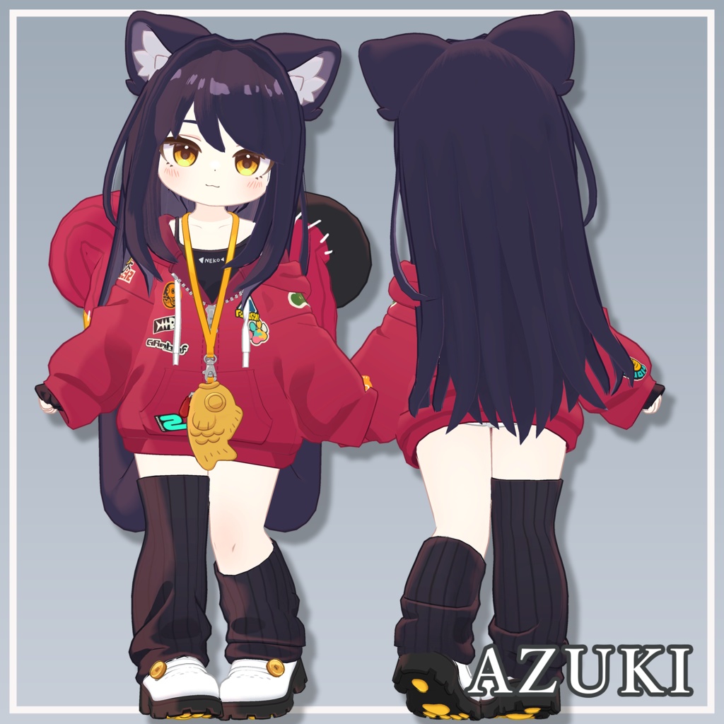 【複数アバター対応】MiuLongHair【VRChat想定】