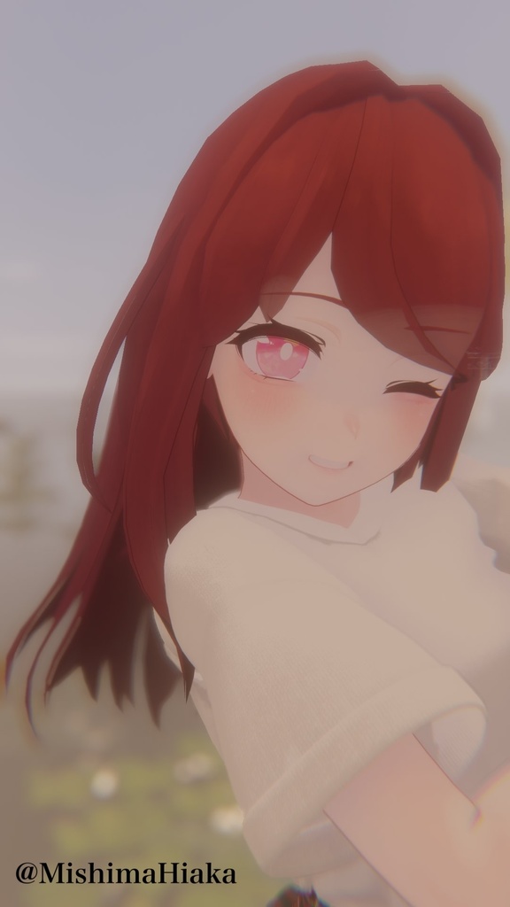 【複数アバター対応】MiuLongHair【VRChat想定】