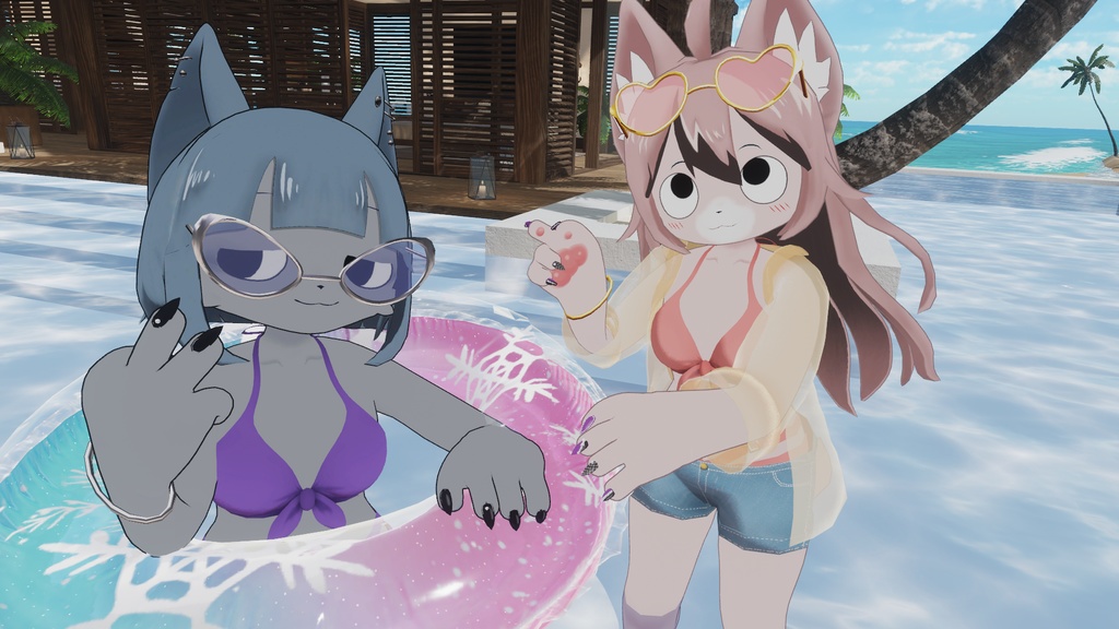 【つきよ&きらり専用水着】SUNNY DROP