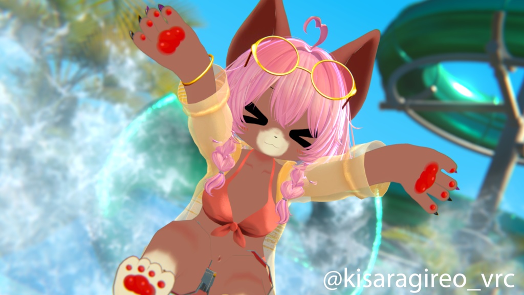 【つきよ&きらり専用水着】SUNNY DROP