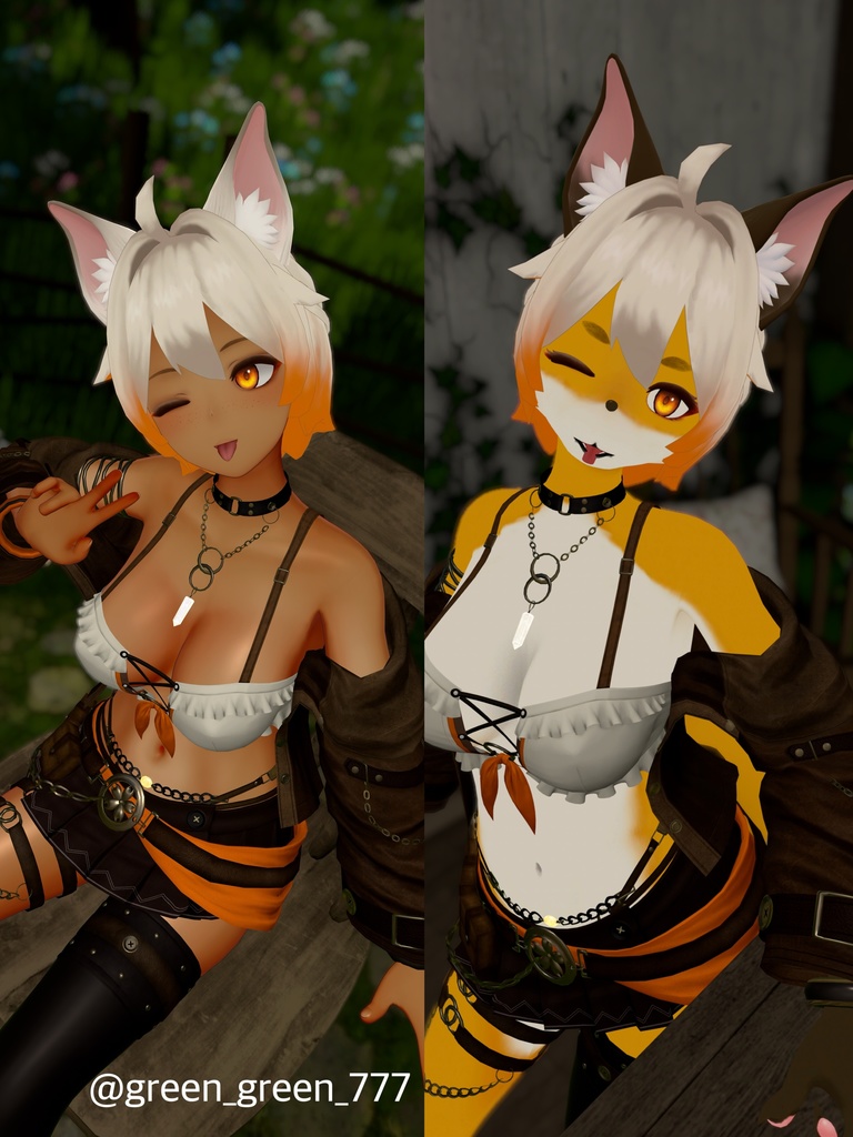 セール中!【複数アバター対応】ちょこんと はーふあっぷ【VRChat想定】