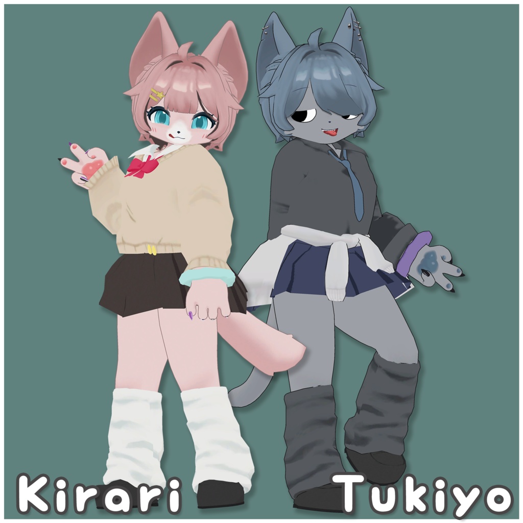 セール中!【複数アバター対応】ちょこんと はーふあっぷ【VRChat想定】