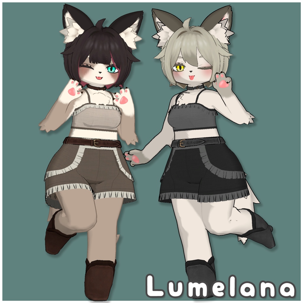 セール中!【複数アバター対応】ちょこんと はーふあっぷ【VRChat想定】