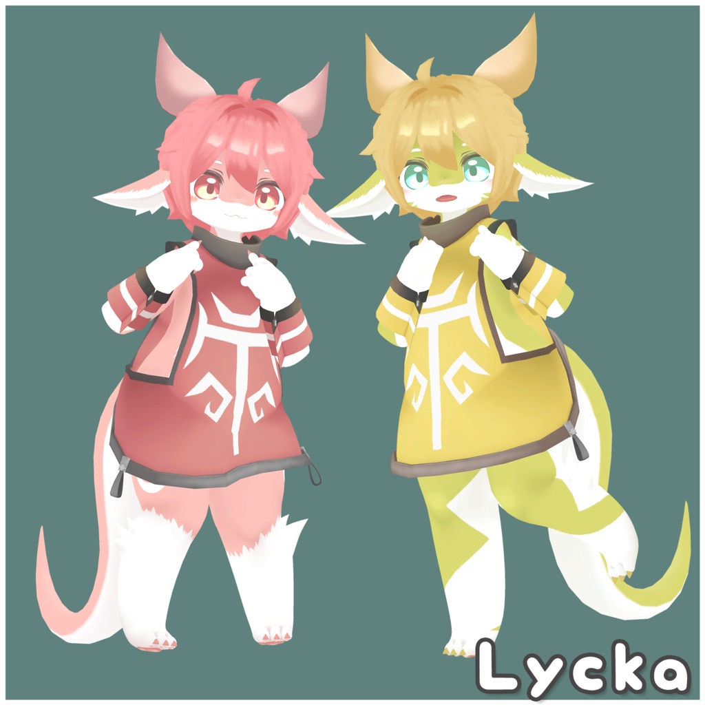 【複数アバター対応】ちょこんと はーふあっぷ【VRChat想定】