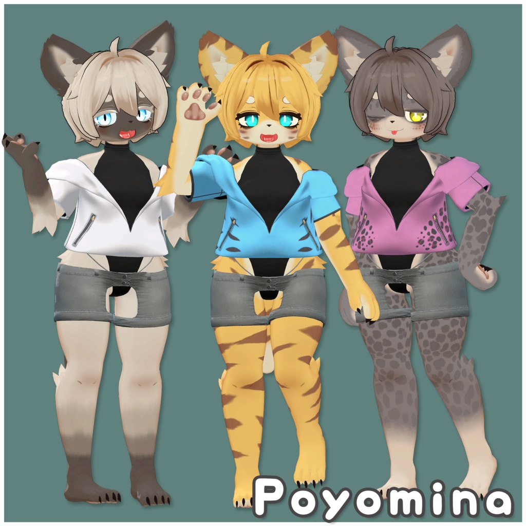 セール中!【複数アバター対応】ちょこんと はーふあっぷ【VRChat想定】