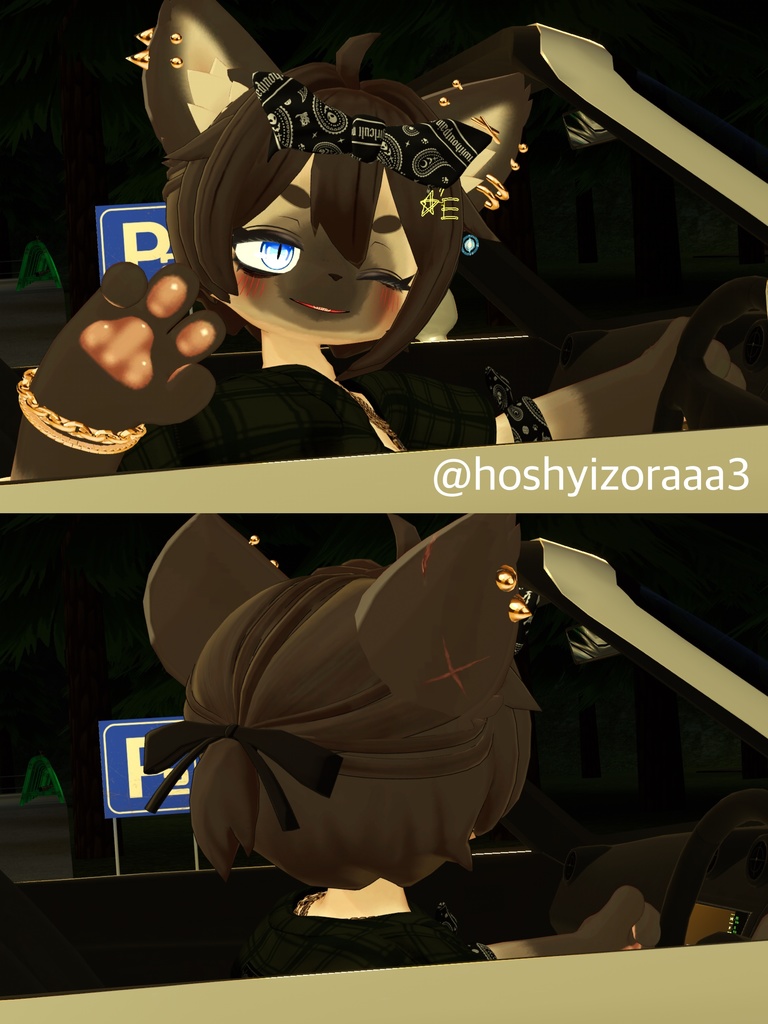 セール中!【複数アバター対応】ちょこんと はーふあっぷ【VRChat想定】