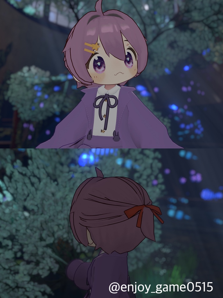 セール中!【複数アバター対応】ちょこんと はーふあっぷ【VRChat想定】