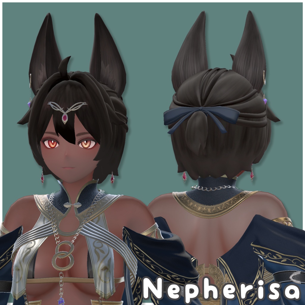 セール中!【複数アバター対応】ちょこんと はーふあっぷ【VRChat想定】