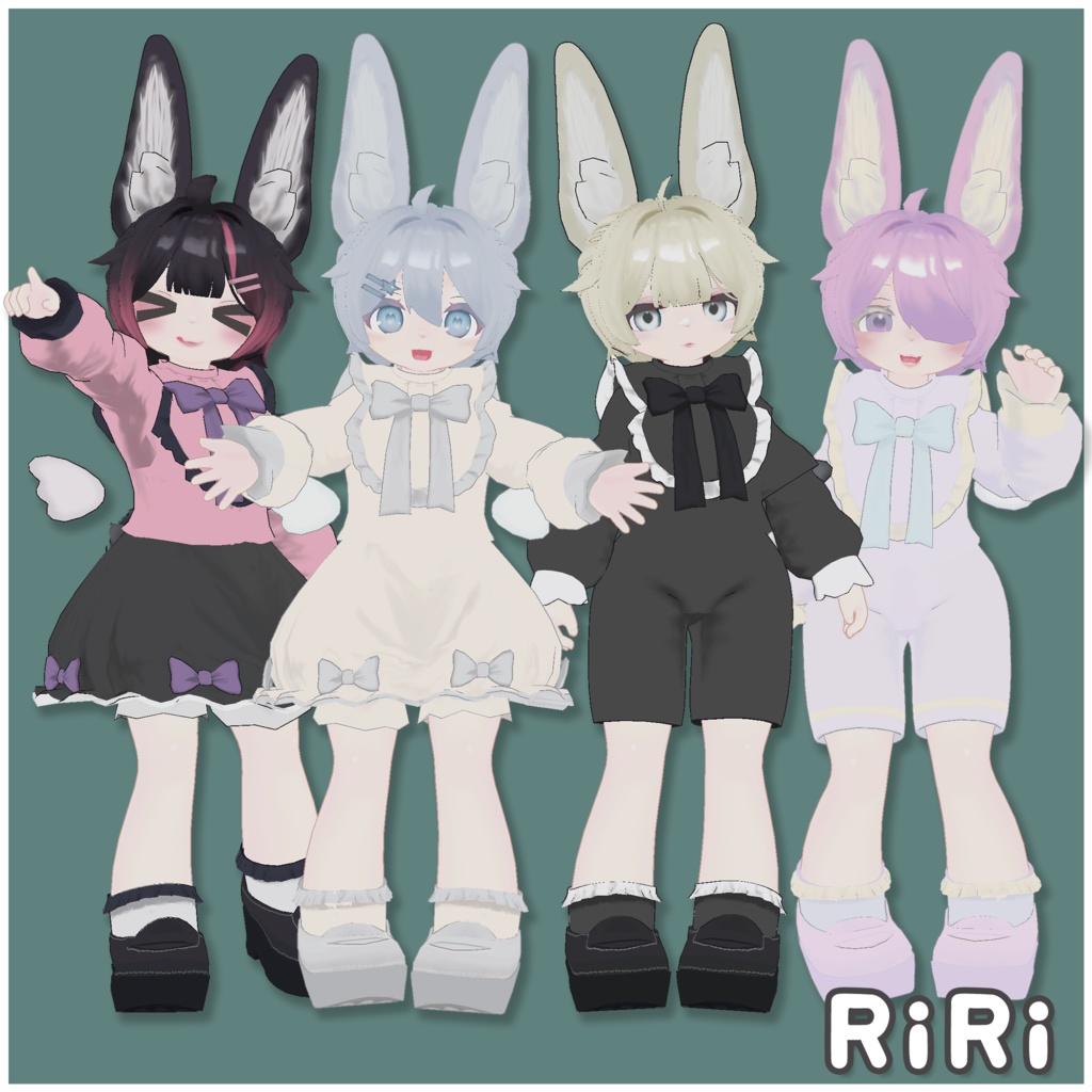 セール中!【複数アバター対応】ちょこんと はーふあっぷ【VRChat想定】