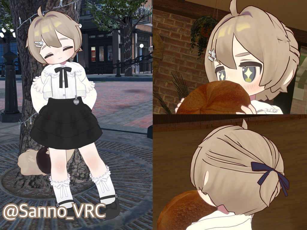 セール中!【複数アバター対応】ちょこんと はーふあっぷ【VRChat想定】