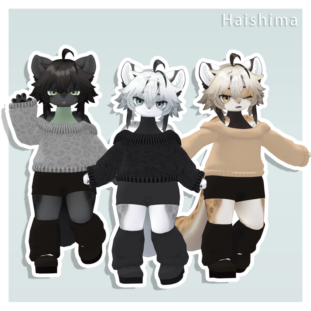 リリースセール【複数アバター対応】OverSizeKnit【VRChat想定】